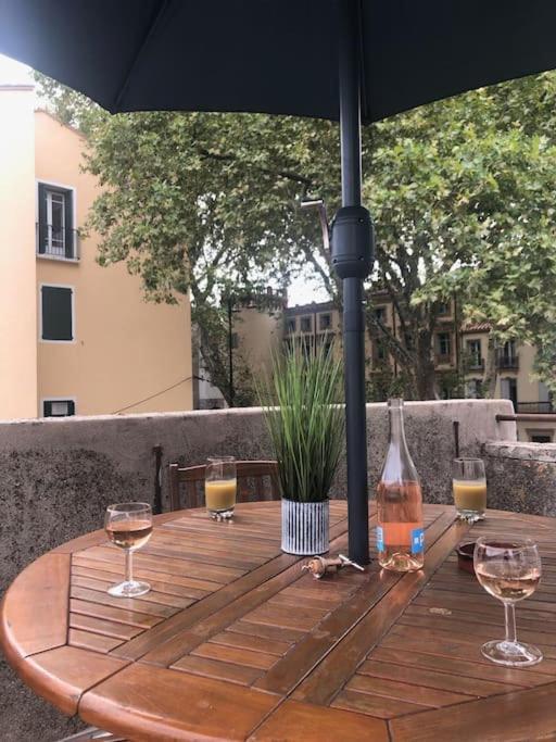Au Coeur De Ville Avec Terrasse Céret Exteriér fotografie